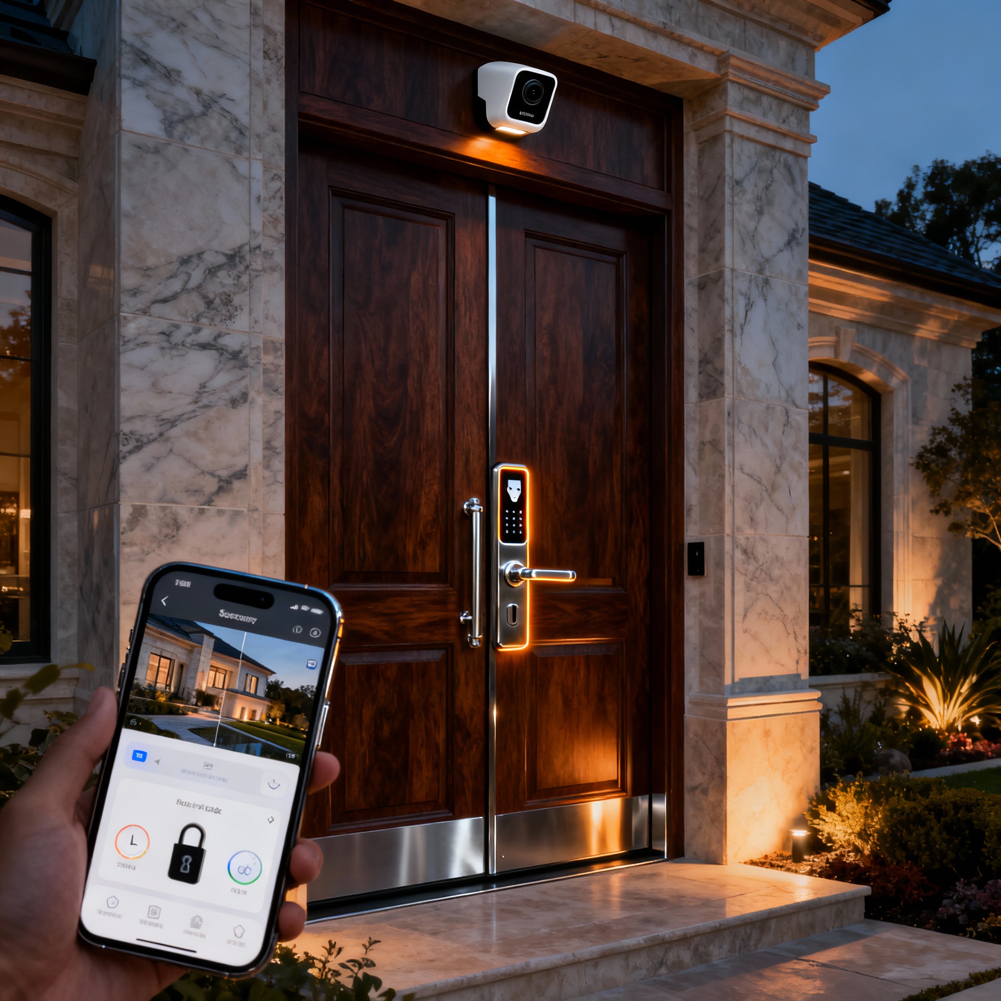 Fechadura biométrica moderna